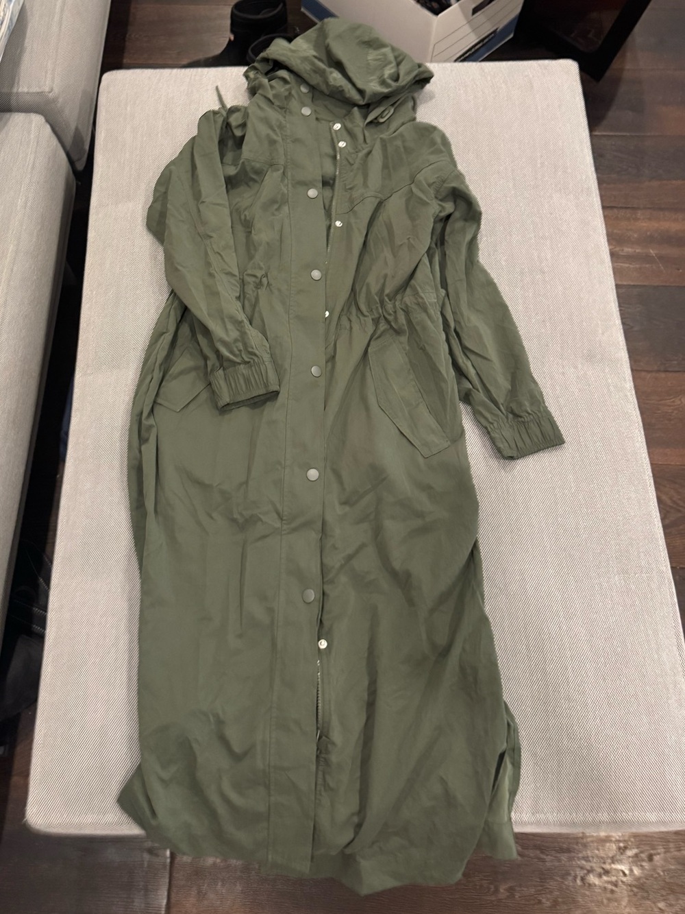 Olive Green Hooded jacket